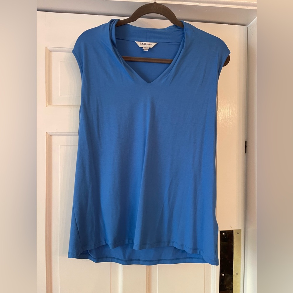 L. K. Bennett Blue Top - Size L